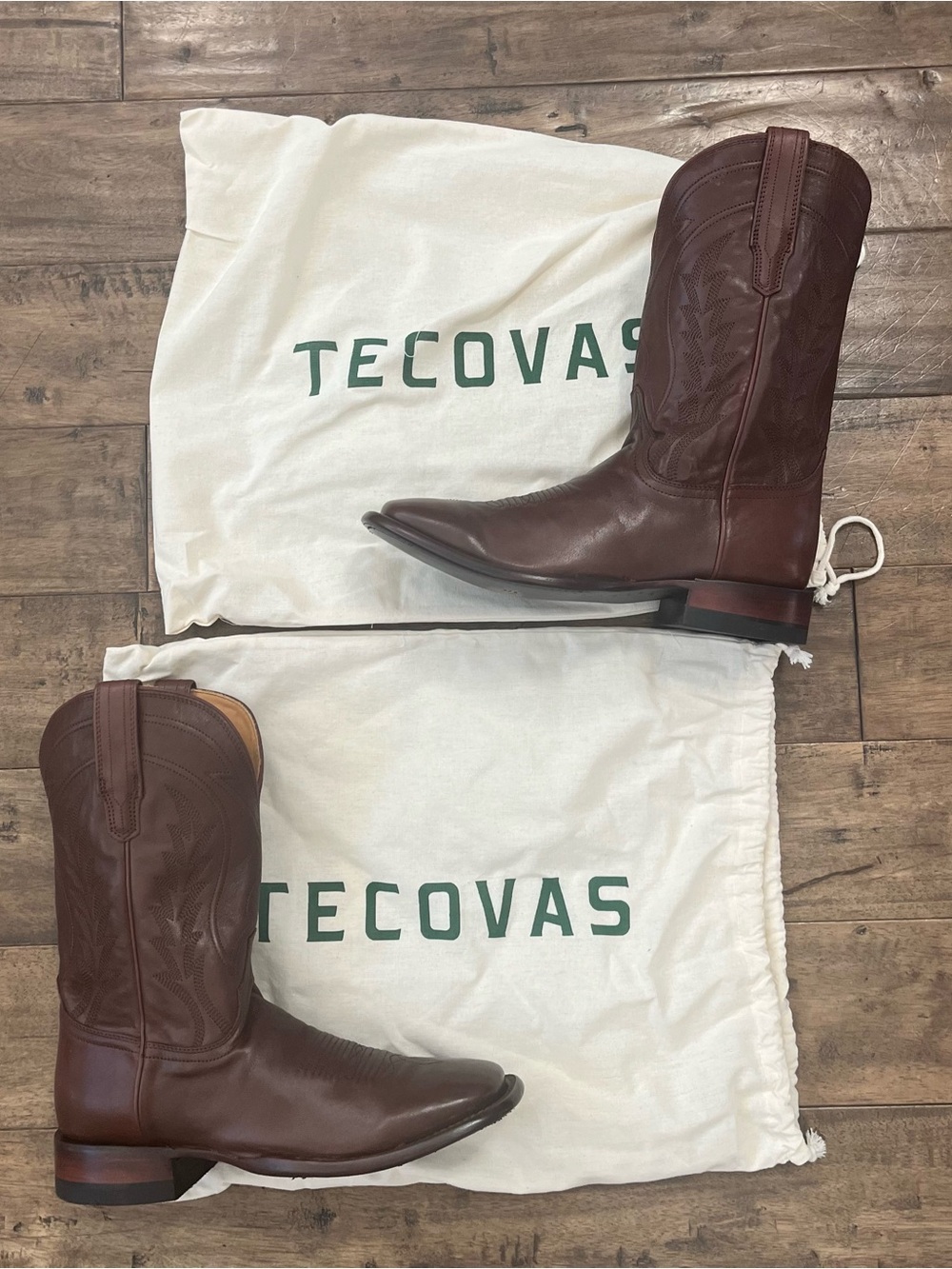 Tecovas The Doc Men’s Western Cowboy Boots Hazelnut Cowhide Leather Size 11D New - Picture 3 of 6